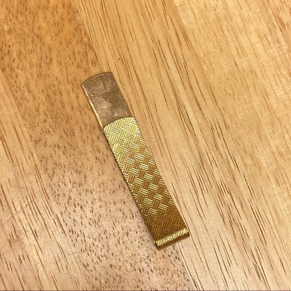 Gold color Tie Bar / Money Clip